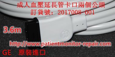 GE原裝進口 成人血壓延長管卡口两個公頭 3.6m 訂貨號：2017008-001