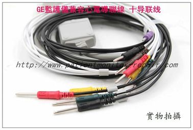 GE監護儀兼容心電導聯線 十导联线  GE通用電氣監護儀心電導聯線現貨銷售 監護儀附件耗材