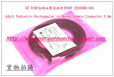 GE NIBP无创血压连接管REF 2020980-001 Adult Pediatric Rectangular to Mated Submin Connector 3.6m